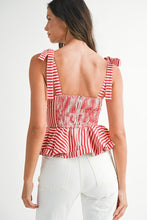 Load image into Gallery viewer, Sealine Peplum Top
