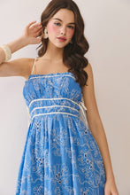 Load image into Gallery viewer, Blue Cutwork Midi
