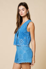 Load image into Gallery viewer, Riviera Eyelet Vest
