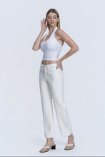 Load image into Gallery viewer, Optic White Cuff Jeans
