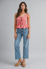 Load image into Gallery viewer, Red Basket Picnic Top

