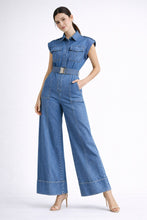 Load image into Gallery viewer, Metro Utility Denim Jumpsuit
