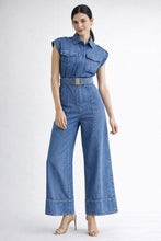Load image into Gallery viewer, Metro Utility Denim Jumpsuit
