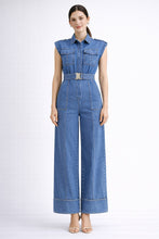 Load image into Gallery viewer, Metro Utility Denim Jumpsuit
