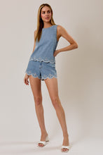 Load image into Gallery viewer, Denim Fleur Shorts
