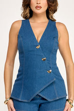 Load image into Gallery viewer, Denim Tailor Romper
