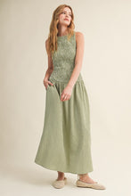 Load image into Gallery viewer, Olive Gingham Maxi
