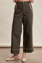 Load image into Gallery viewer, Olive Folk Stitch Pants
