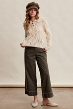 Load image into Gallery viewer, Olive Folk Stitch Pants
