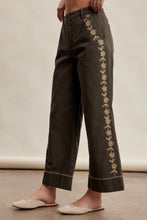 Load image into Gallery viewer, Olive Folk Stitch Pants
