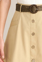 Load image into Gallery viewer, Sahara Button Midi Skirt
