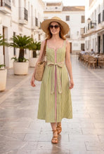 Load image into Gallery viewer, Mojito Stripe Midi
