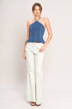 Load image into Gallery viewer, Ric-Rac Denim Top
