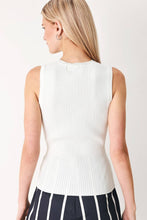 Load image into Gallery viewer, Ivory Button Tank
