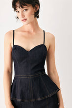 Load image into Gallery viewer, Indigo Bombshell Jumpsuit
