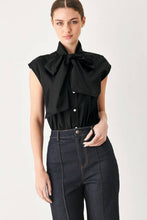 Load image into Gallery viewer, Bowlicious Black Blouse
