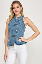 Load image into Gallery viewer, Cadet Denim Vest
