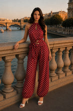 Load image into Gallery viewer, Red Velvet Polka Set
