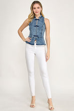 Load image into Gallery viewer, Denim Lotus Top
