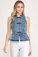 Load image into Gallery viewer, Denim Lotus Top
