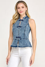 Load image into Gallery viewer, Denim Lotus Top

