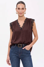 Load image into Gallery viewer, Black Lace Edge Top

