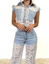 Load image into Gallery viewer, Denim Lace Affair Set
