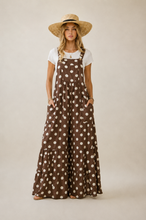 Load image into Gallery viewer, Brownie Dot Overall
