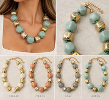 Load image into Gallery viewer, Golden Pebble Necklace
