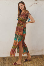 Load image into Gallery viewer, Tropical Sunset Boho Dress
