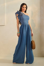 Load image into Gallery viewer, Blue Flora Jumpsuit
