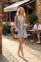 Load image into Gallery viewer, Navy Floral Stitch Mini
