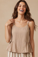 Load image into Gallery viewer, Button Strap Peplum
