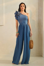 Load image into Gallery viewer, Blue Flora Jumpsuit

