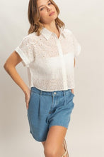 Load image into Gallery viewer, Solara Eyelet Top
