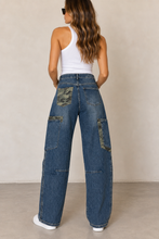 Load image into Gallery viewer, Camo Contrast Jeans
