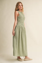 Load image into Gallery viewer, Olive Gingham Maxi
