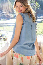 Load image into Gallery viewer, Chambray Flutter Top
