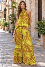 Load image into Gallery viewer, Lime Jungle Halter Top
