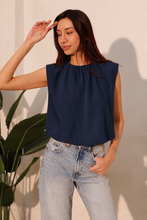 Load image into Gallery viewer, Indigo Balloon Top
