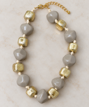 Load image into Gallery viewer, Golden Pebble Necklace
