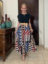 Load image into Gallery viewer, Art Deco Maxi Skirt
