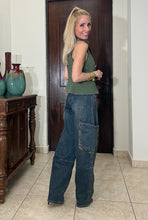 Load image into Gallery viewer, Camo Contrast Jeans
