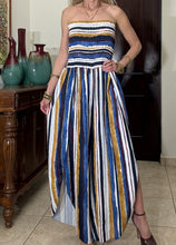 Load image into Gallery viewer, Porto Stripe Jumpsuit
