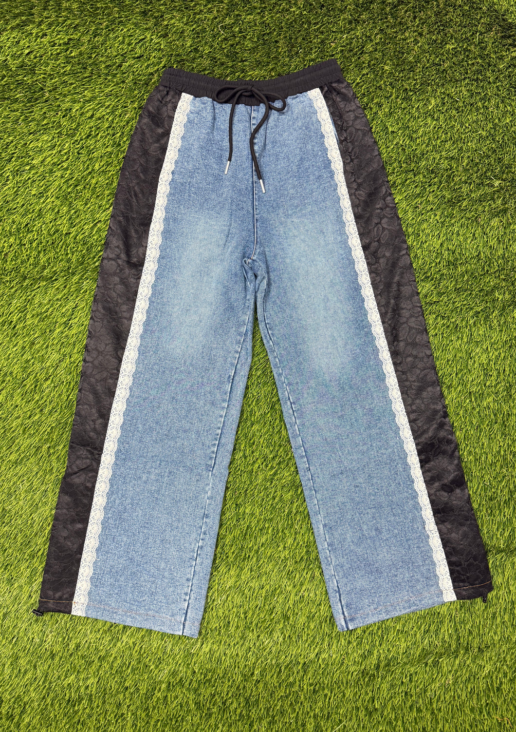 Lace Track Denim