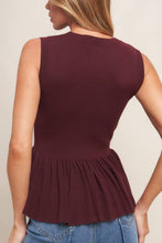 Load image into Gallery viewer, Merlot Curve Top
