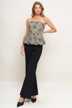 Load image into Gallery viewer, Rosette Peplum Top
