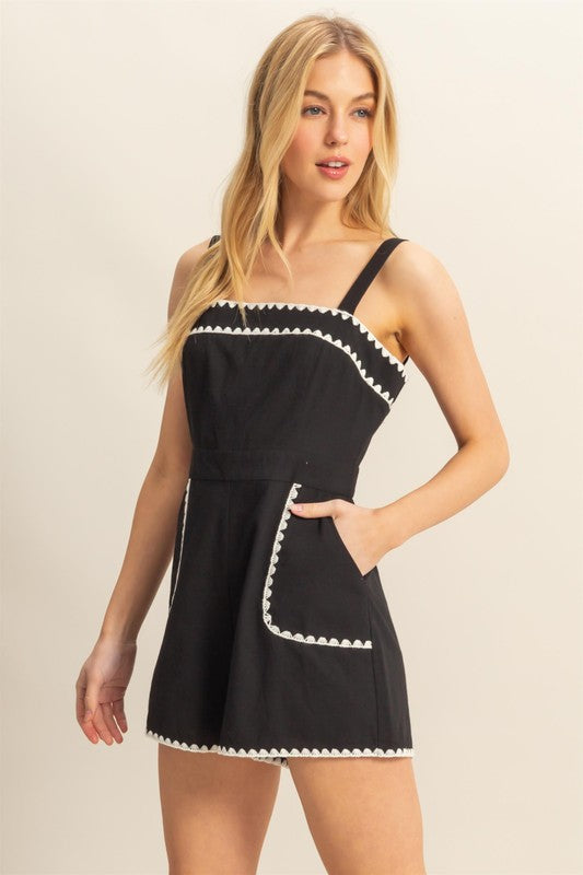 Bold Outline Romper