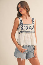 Load image into Gallery viewer, Porto Eyelet Top
