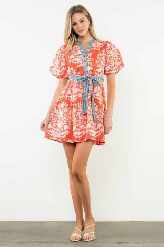 Tangerine Tropic Dress